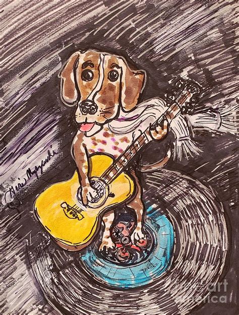 You Aint Nothin But A Hound Dog Mixed Media By Geraldine Myszenski