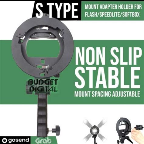 Jual Oem Bracket Flash S Type Bowens Mount For Flash Speedlite Softbox Hot Shoe Di Seller Just