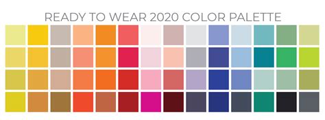 2020 Spring Runway Color Trends Design Pool