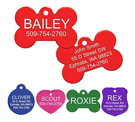 Placas De Identificaci N Personalizadas Para Perros Y Gatos Env O Gratis