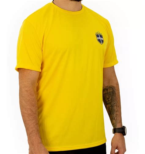 Camisa Do Brasil Masculina Dry Fit Selecao Brasileira Mebuscar Brasil