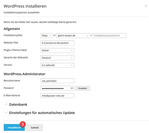 Wie Installiere Ich In Plesk Eine Wordpress Instanz