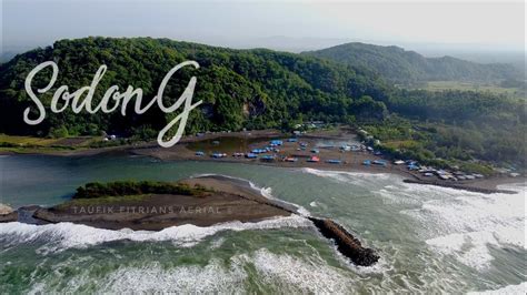 Pantai Sodong Cilacap Indonesia Drone View Taufik Fitrians Aerial