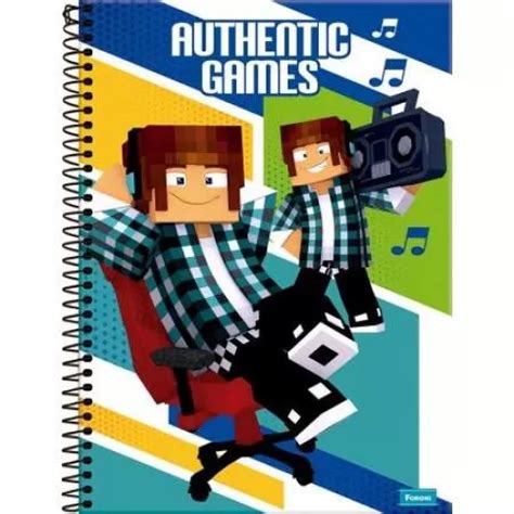 Caderno Universit Rio Authentic Games Foroni Dokassa Distribuidora