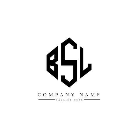 BSL letter logo design with polygon shape. BSL polygon and cube shape ...