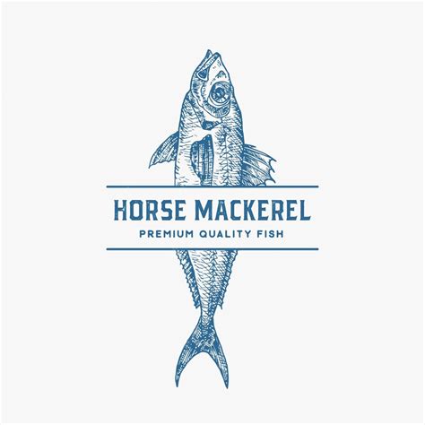 Premium Vector Premium Quality Horse Mackerel Abstract Vector Sign