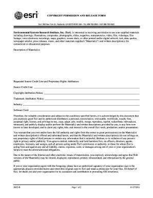 Fillable Online Copyright Permission And Release Form Copyright