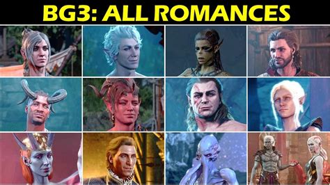 Bg All Romances Kissing Scenes Baldur S Gate Youtube