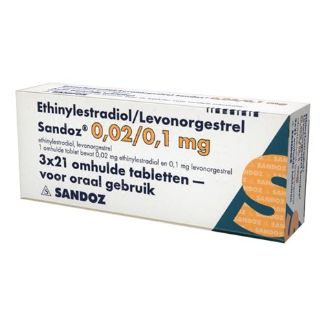 Ethinylestradiol levonorgestrel Sandoz 20µg 100µg 3x21 Stk bei