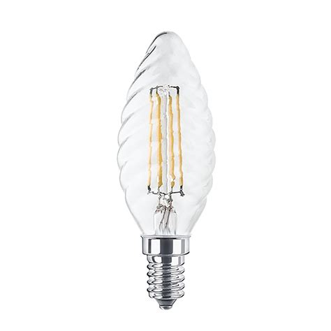 Lampadina Led A Filamento E14 C35 A Tortiglione 6W Bianco Neutro 4000K Neos