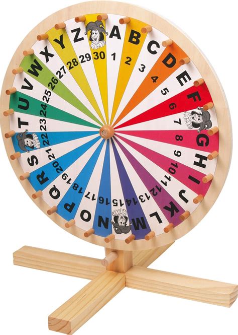 Amazon Small Foot Wooden Wheel Of Fortune Playable On Any Table