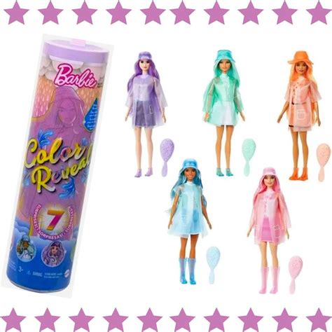 Barbie Color Reveal Surpresa Sol E Chuva Mattel Shopee Brasil