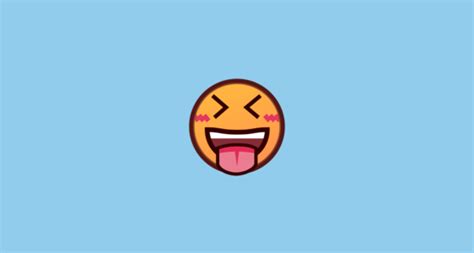 Cara Con Ojos Cerrados Y Lengua Fuera Emoji On Emojidex 1 0 24