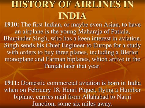 SOLUTION: History of airlines in india - Studypool