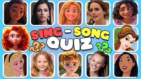 Guess The Disney Song Who S Singing Elsa Moana Mirabel Like Nastya