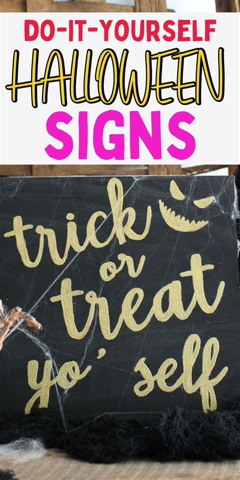 Halloween Signs and Testors Crafternoons | Halloween signs diy, Happy ...