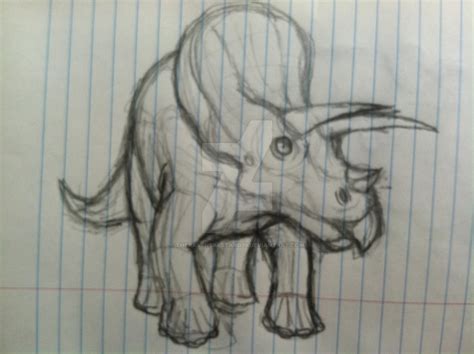 Triceratops sketch by TheRavensBastard39 on DeviantArt