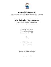 Module Assignment Gbs Docx Copperbelt University Directorate Of