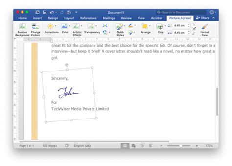 How Do I Write My Signature On A Word Document Techwiser