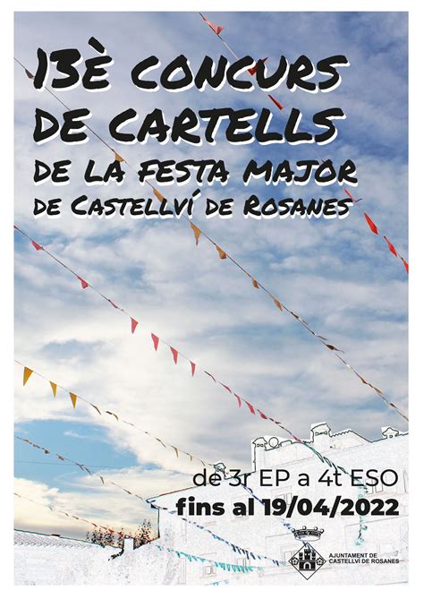 Castellví De Rosanes Convoca El 13è Concurs De Cartells De La Festa