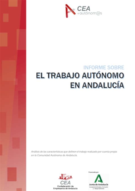 Informe Sobre El Trabajo Aut Nomo En Andaluc A Confederaci N De