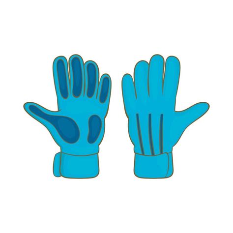 Football Goalkeeper Gloves Icon Cartoon Style 14590094 Vector Art At