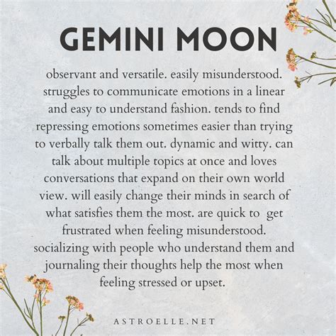 Gemini moon sign – Artofit