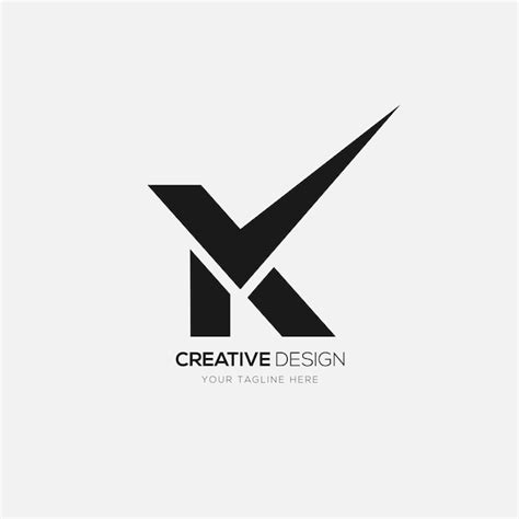 Premium Vector Modern Letter K Creative Monogram Logo