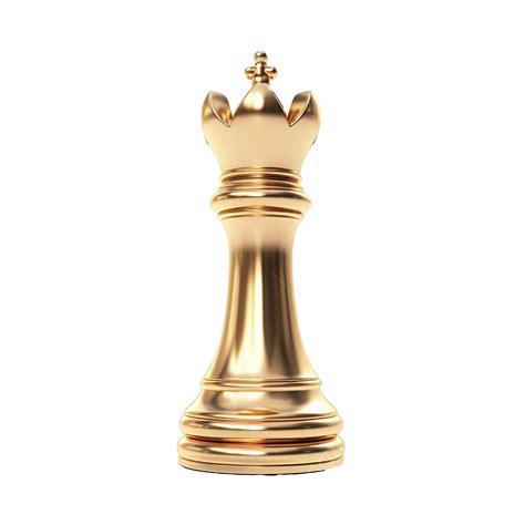 Reina De Ajedrez De Oro Render D Png Dibujos Pieza De Ajedrez