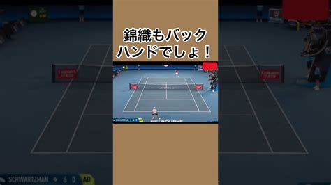 錦織圭もバックハンドですね！フォアも良いですけど！！ Yayafa