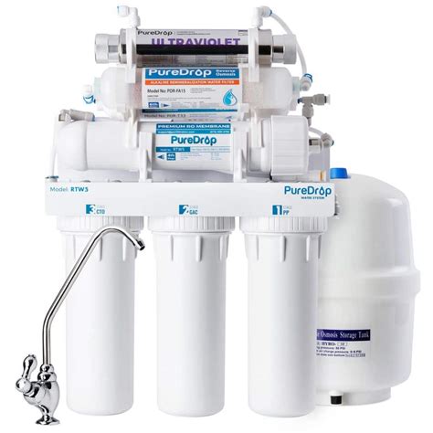 Puredrop Rtw Ak Uv Reverse Osmosis Ro Drinking Water Filtration System