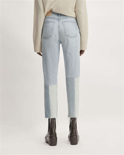 The S Cheeky Mended Jean Patched Indigo Everlane