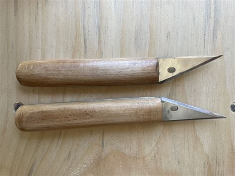 A Pair Of Marking Knives From Recycled Hss Planer Blades My