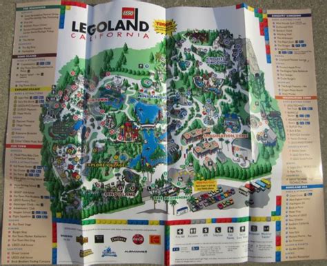 LEGO LEGOLAND CALIFORNIA Park Map Guide Guest Themepark Amusement Carlsbad 2005 £39.22 - PicClick UK