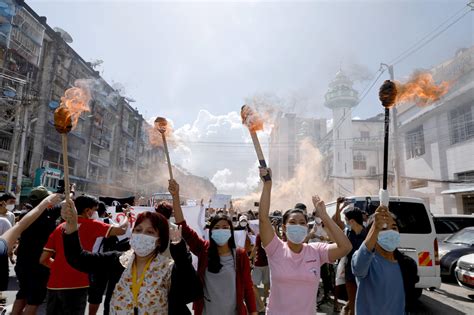 Myanmar Citizens Stage Silent Strike On Anniversary Of Coup National