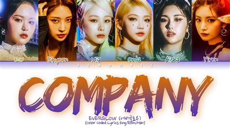 Everglow Company Lyrics Company Color Coded Lyrics Youtube