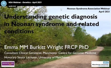 Events Understanding Genetic Diagnosis In Noonan Syndrome And Related