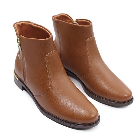 Bota Feminina Vizzano Napa Floather Zurique Caramelo