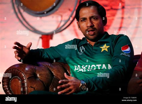 Pakistan S Sarfaraz Ahmed During The Cricket World Cup Captain S Launch