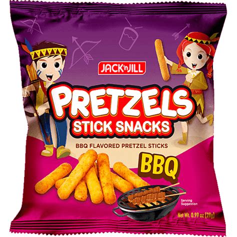 Jack N Jill Pretzels Stick Snacks Bbq 28g Snacks Walter Mart