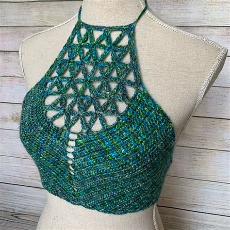 Ravelry Sacred Flower Crop Top Pattern By Hannah Bovender