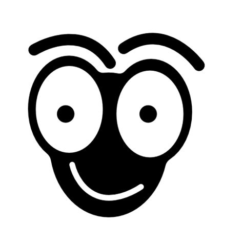 Free Download Smiling face with big eyes emoticon Icon Webfont ...