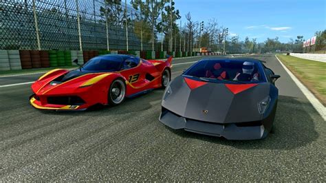 Real Racing 3 Lamborghini Sesto Elemento Vs Ferrari FXX K Monza YouTube