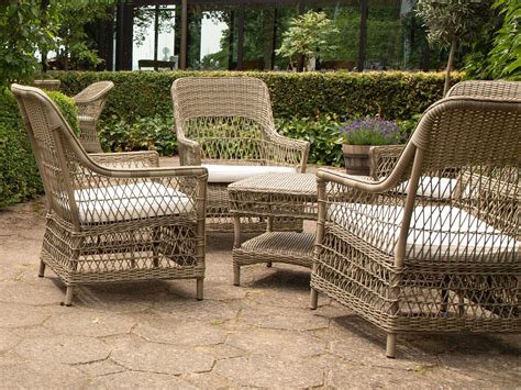 Sika Design Georgia Garden Wicker Antique Dawn Lounge Set | SIKGRGRNLNGSET1