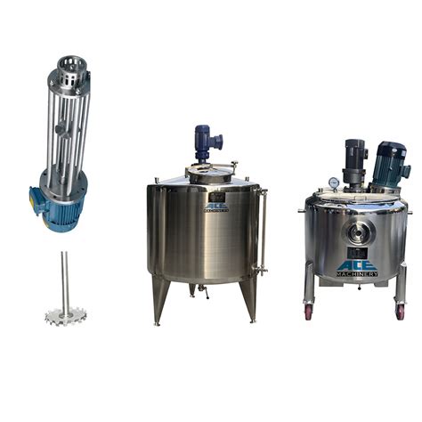 L L Stainless Steel Emulsifying Mixing Tank With Agitator Mixer