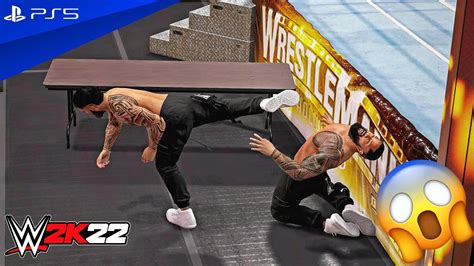 WWE 2K22 Jimmy Uso Vs Jey Uso No Holds Barred Match At