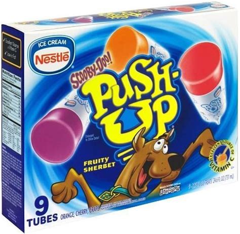 Scooby Doo Push Up Fruity Sherbet Assorted Food And Beverage Ice Cream And Frozen Treats