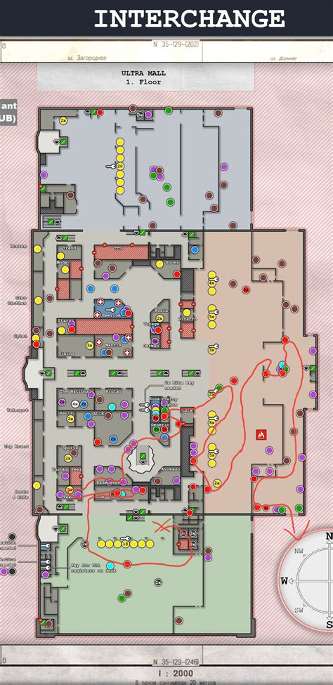 Tarkov Interchange Cache Map