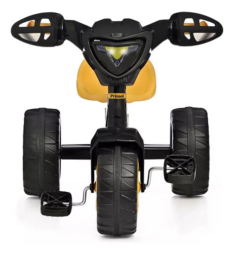 Triciclo Prinsel Rocket Negro Para Ni Os Con Sonidos Y Asiento