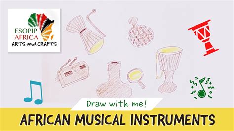 How To Draw African Musical Instruments Youtube